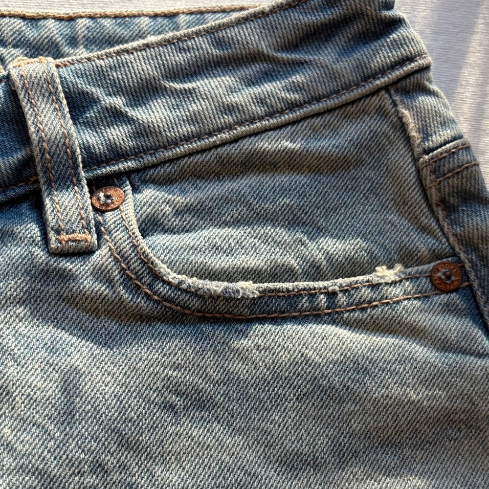 American Eagle Outfitters Light Blue Denim Mini Skirt- size 00 - Picture 13 of 13